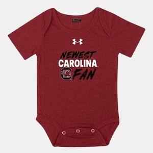 NCAA Under Armour University of South Carolina “Newest Fan” Onesie Size 12M NWT